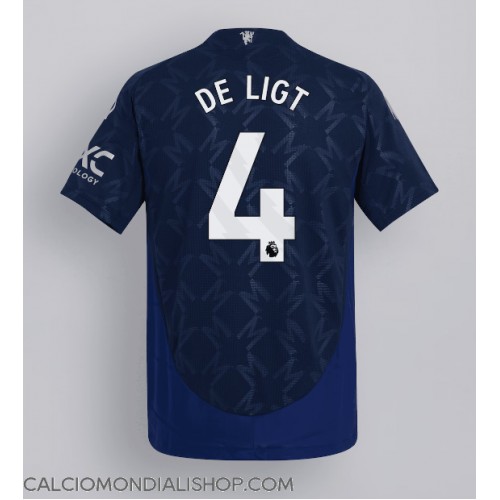 Maglie da calcio Manchester United Matthijs de Ligt #4 Seconda Maglia 2024-25 Manica Corta